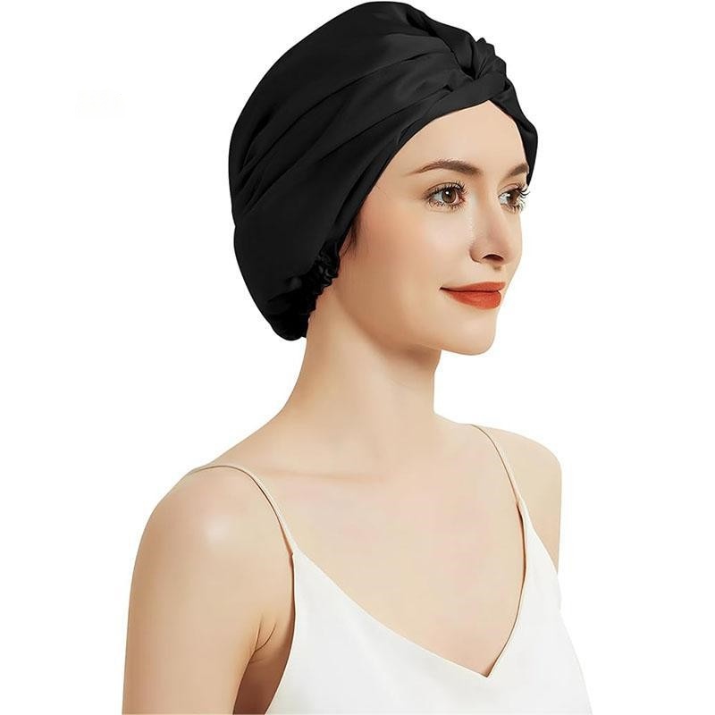 Womens Satin Sleep Turban Soft Twist Knot Head Wrap